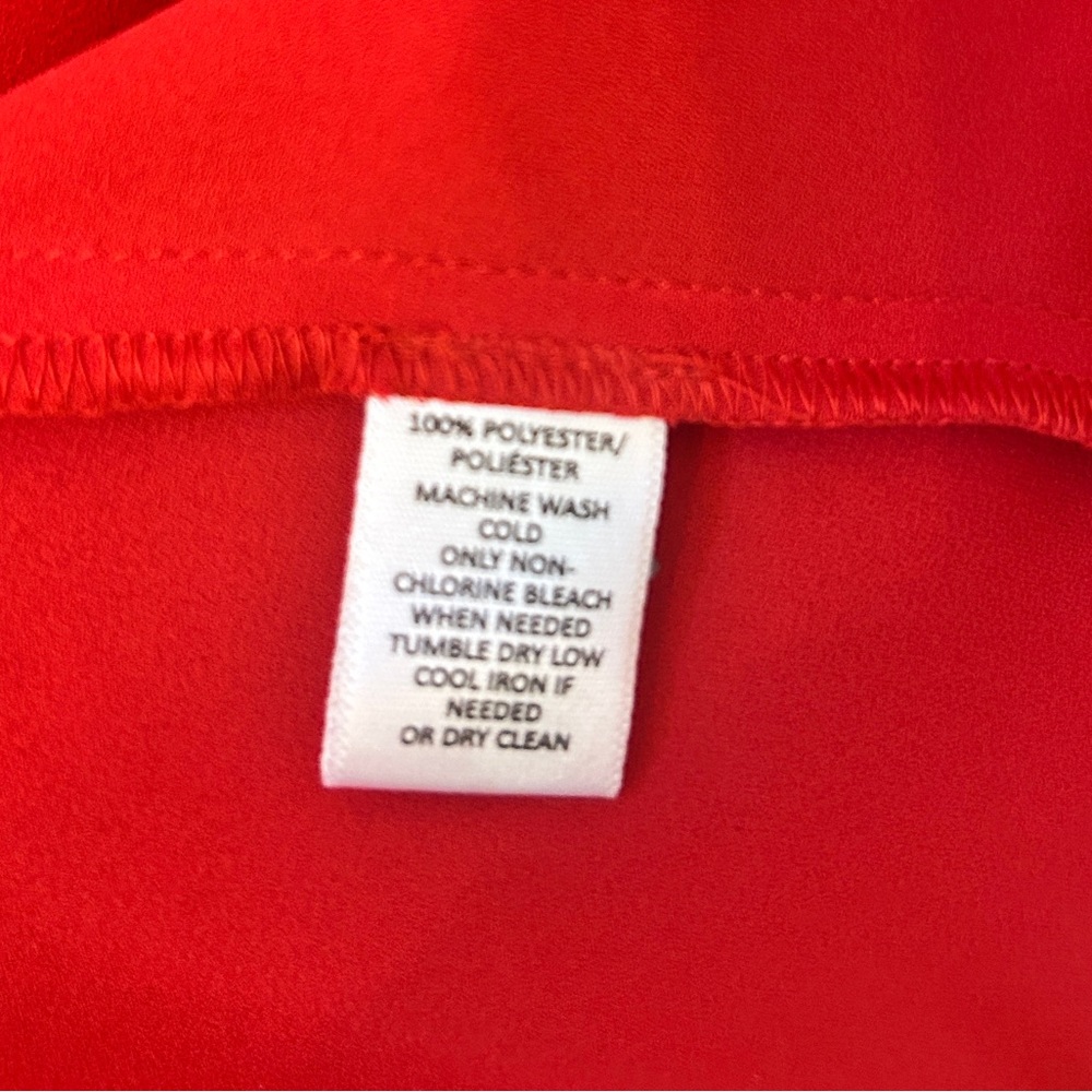 Loft Red Ruffle Blouse - Picture 5 of 5